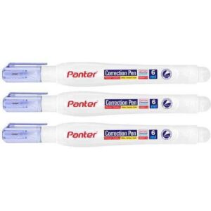 غلط گیر قلمی پنتر  مدل  6ml  سفید بسته 3 عددی  کد: B17571