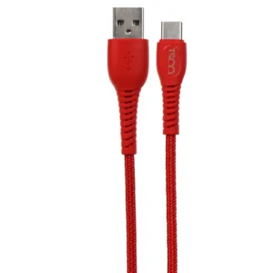کابل تبدیل USB به USB-C تسکو مدل TC 183 طول 1 متر رنگ قرمز کدB17727