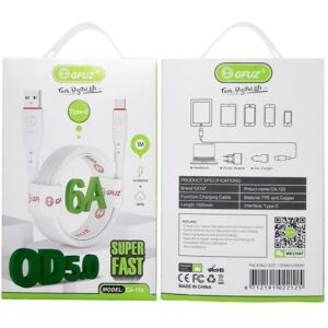 کابل TYPE-C GFUZ مدل CA-125 اورجینال رنگ سفید کدB17731