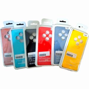 کاور موبایل سیلیکونی شیائومی Redmi 14c رنگ مشکی کد B18450