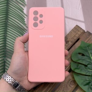 قاب گوشی Galaxy A73 مدل سیلیکونی رنگ صورتی کد B18587