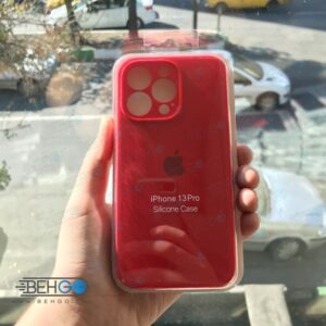 قاب ایفون 13 پرو کاور سیلیکونی اپل با محافظ لنز دوربین iPhone 13 pro کد B18718
