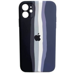 کاور سیلیکونی اورجینال رنگین کمانی مناسب برای iPhone 11 کد B18721
