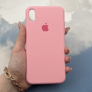 قاب گوشی iPhone XS Max آیفون سیلیکونی رنگ صورتی کد B18729