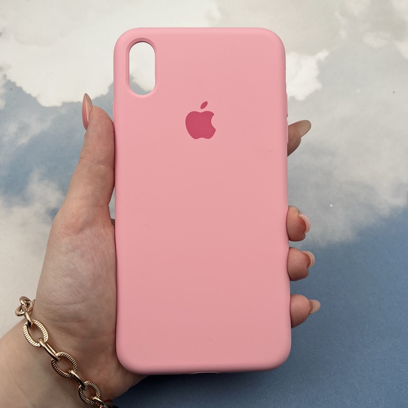 قاب گوشی iPhone XS Max آیفون سیلیکونی رنگ صورتی کد B18729