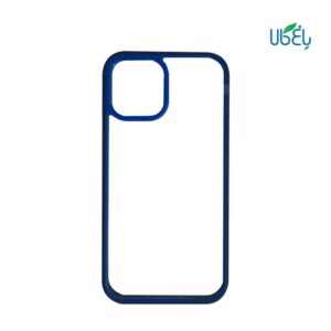 قاب گوشی  iPhone 13pro آیفون طرح پشت طلق شفاف دور رنگی رنگ لاجوردی کدB18828