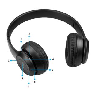 هدفون P47 بی سیم و نسخه V5.0  رنگ مشکی  کد B17590