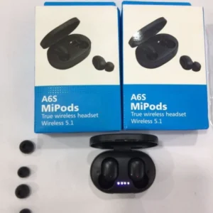 هدست بلوتوثی دو گوش شیائومی مدل mipods A6S رنگ مشکی کد: B17529