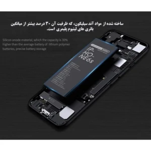 باتری موبایل ریمکس مدل RPA-i6 ظرفیت 2360 میلی آمپرساعت مناسب برای گوشی موبایل اپل IPHONE 6 کد B20933
