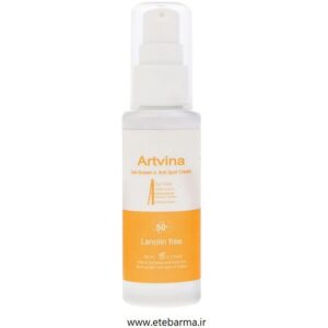 کرم ضد آفتاب بدون رنگ آرت وینا SPF 50 مدل Highly Effective مناسب انواع پوست حجم 50 میلیلیتر کد B20412