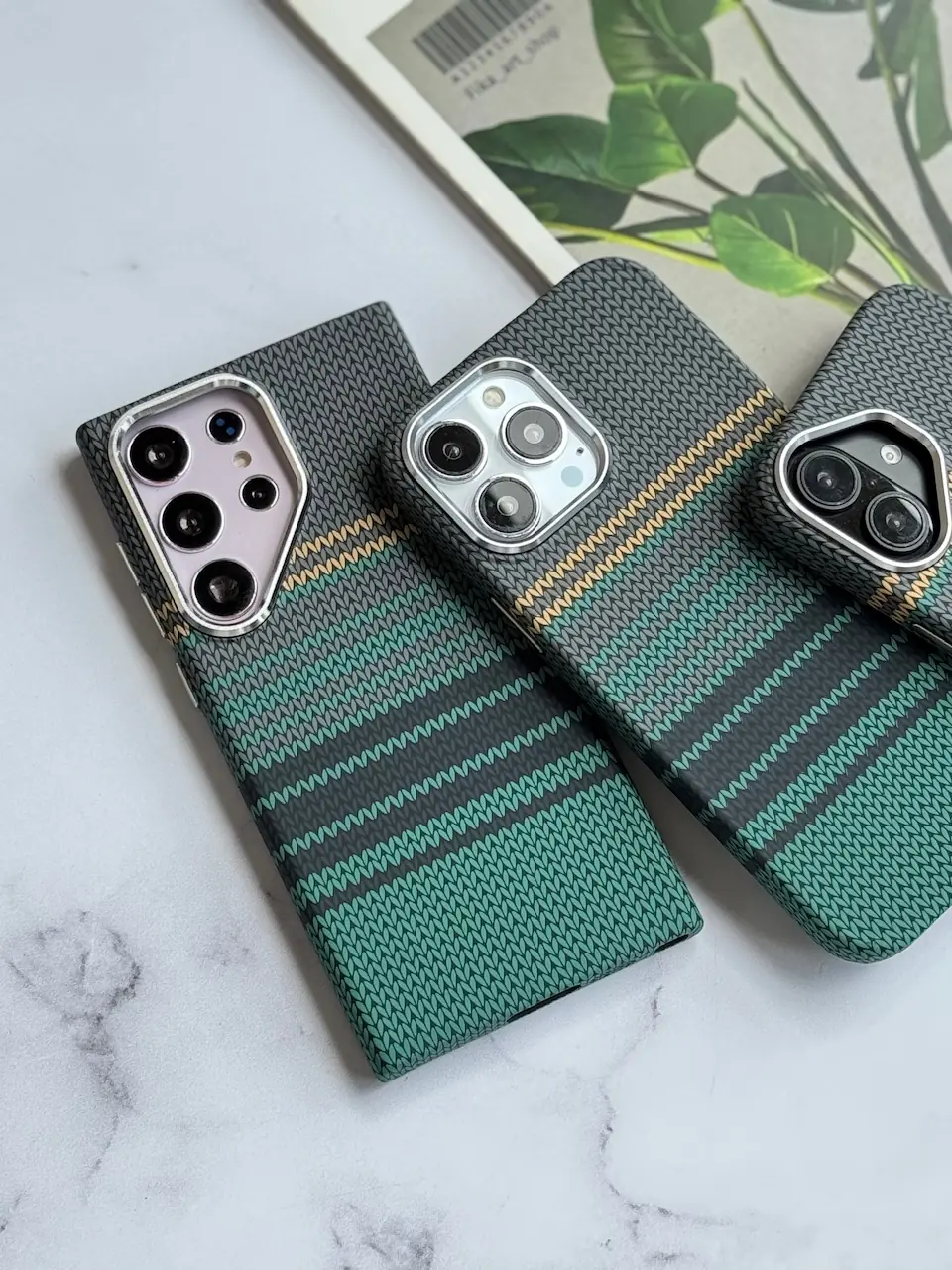 قاب Green Carbon Vintage با مگ سیف مناسب گوشی سامسونگ - Galaxy S24 Ultra / سبز کد B48