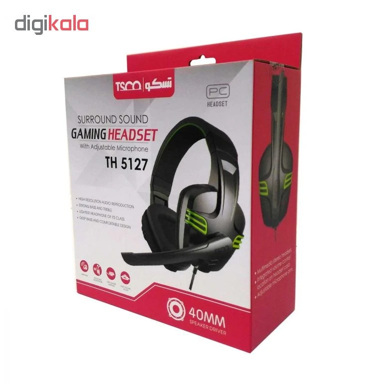 هدست مخصوص بازی تسکو مدل TH 5127 کد B21340