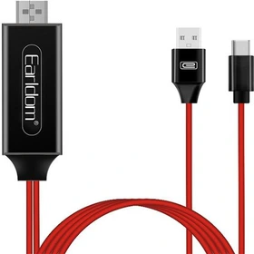 کابل اتصال گوشی به تلوزیون 4k ارلدام مدل w12 تایپ سی  کد B21267