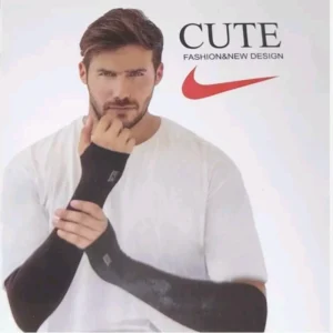 ساق دست ورزشی ساده و فینگردار اسپرت cute رنگ کرم کد B21029