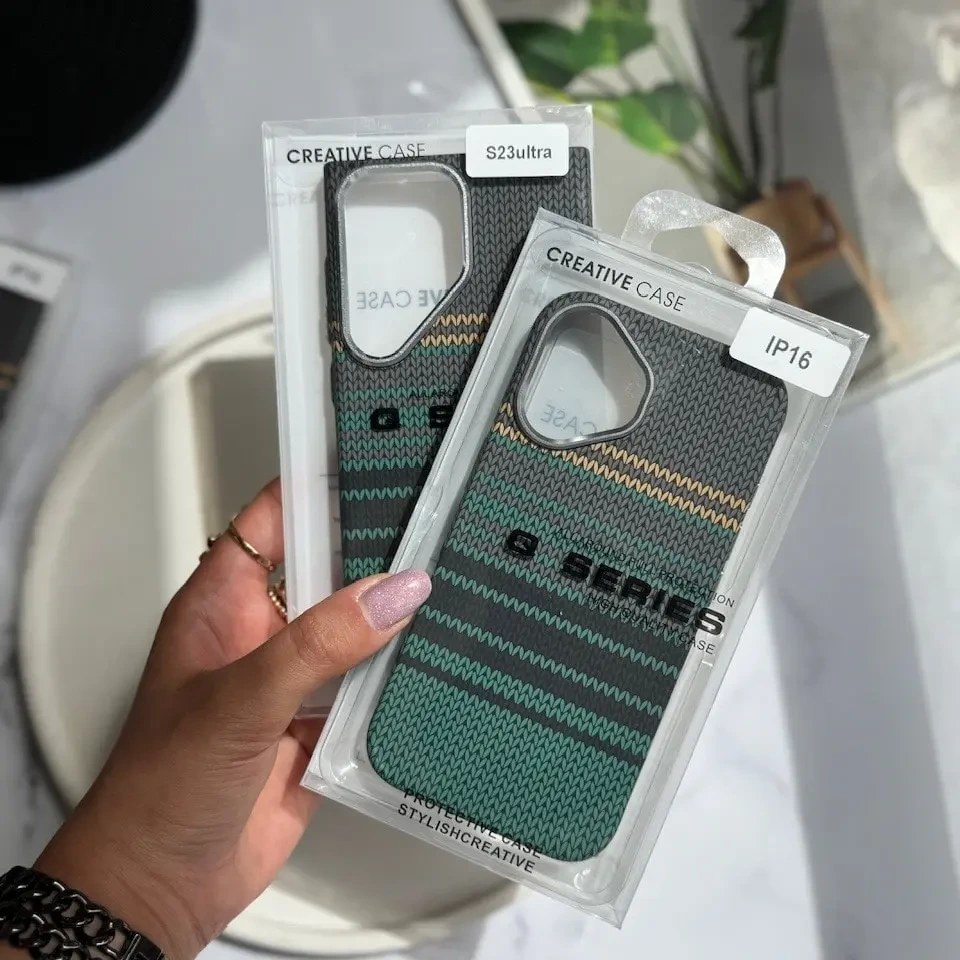قاب Green Carbon Vintage با مگ سیف مناسب گوشی سامسونگ - Galaxy S24 Ultra / سبز کد B48