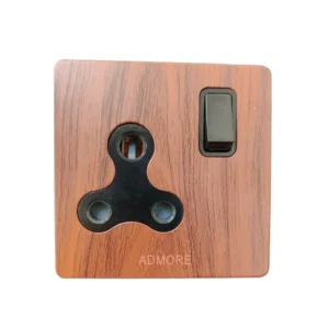 پریز توکار مدل ادمور کد 02 رنگ قهوه ای کد B47