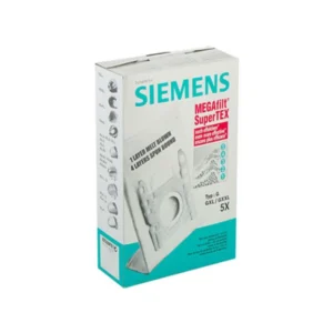 پاکت جاروبرقی زیمنس مدل MEGAfilt SuperTEX مناسب جاروبرقی های بوش و زیمنس Type G /GXL/GXXLبسته 5 عددی کد B62