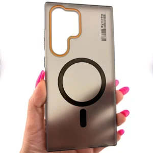 کاور گوف مدل Syndee مناسب برای گوشی موبایل سامسونگ Galaxy S24 Ultra رنگ بیرنگ نارنجی کد B46