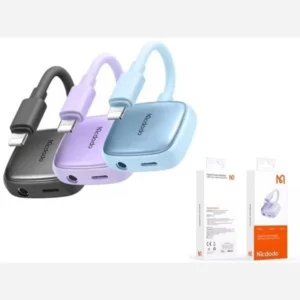 مبدل مک دودو مدل LIGHTNING TO DC 3.5 AND LIGHTNING AUDIO ADAPTOR کد B20953