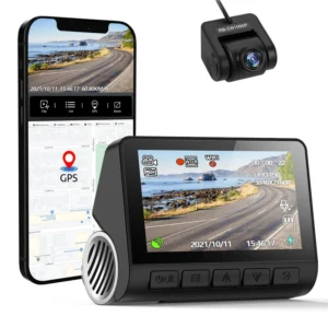 دوربین فیلم برداری خودرو مدل Dash Cam 4K + Rear Cam 1080P V55PRO کد b140