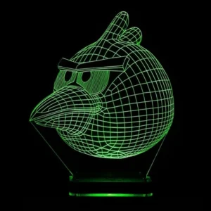 چراغ خواب سه بعدی نورا مدل Angry Birds کدB21589