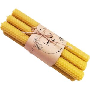 شمع بیزوکس هیوا مدل موم عسلی بسته 6 عددی کد B21807