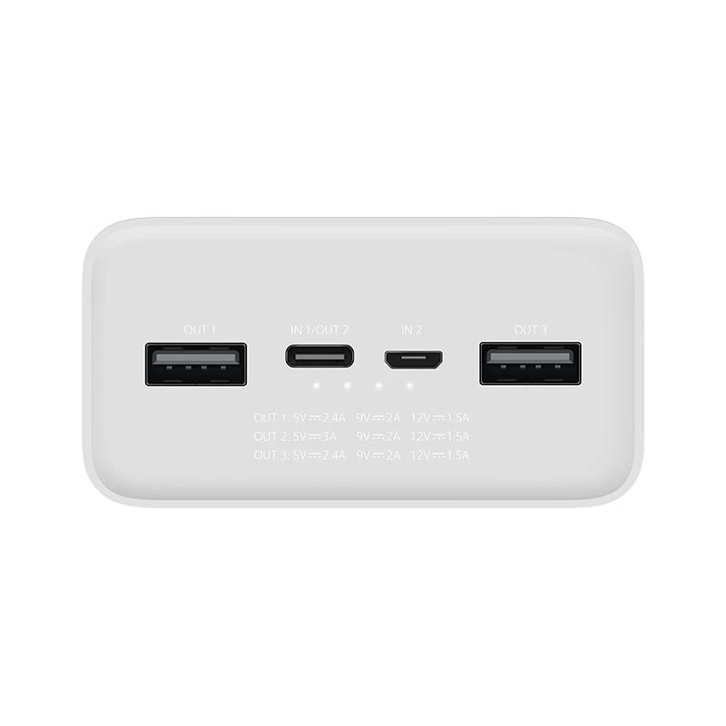 پاوربانک 18 وات شیائومی مدل Mi PB3018ZM ظرفیت 30000 میلی آمپر ساعت کد B21712