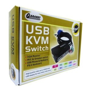 کی وی ام سوئیچ 2 پورت فرانت مدل FN-K2US کد b203