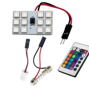 لامپ ال ای دی سقفی خودرو مدل 12LED بسته دو عددی کدB22014