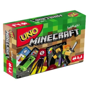 بازی فکری کارتی UNO MINECRAFT نسخه ماینکرفت مناسب 7 سال به بالا کد B22042